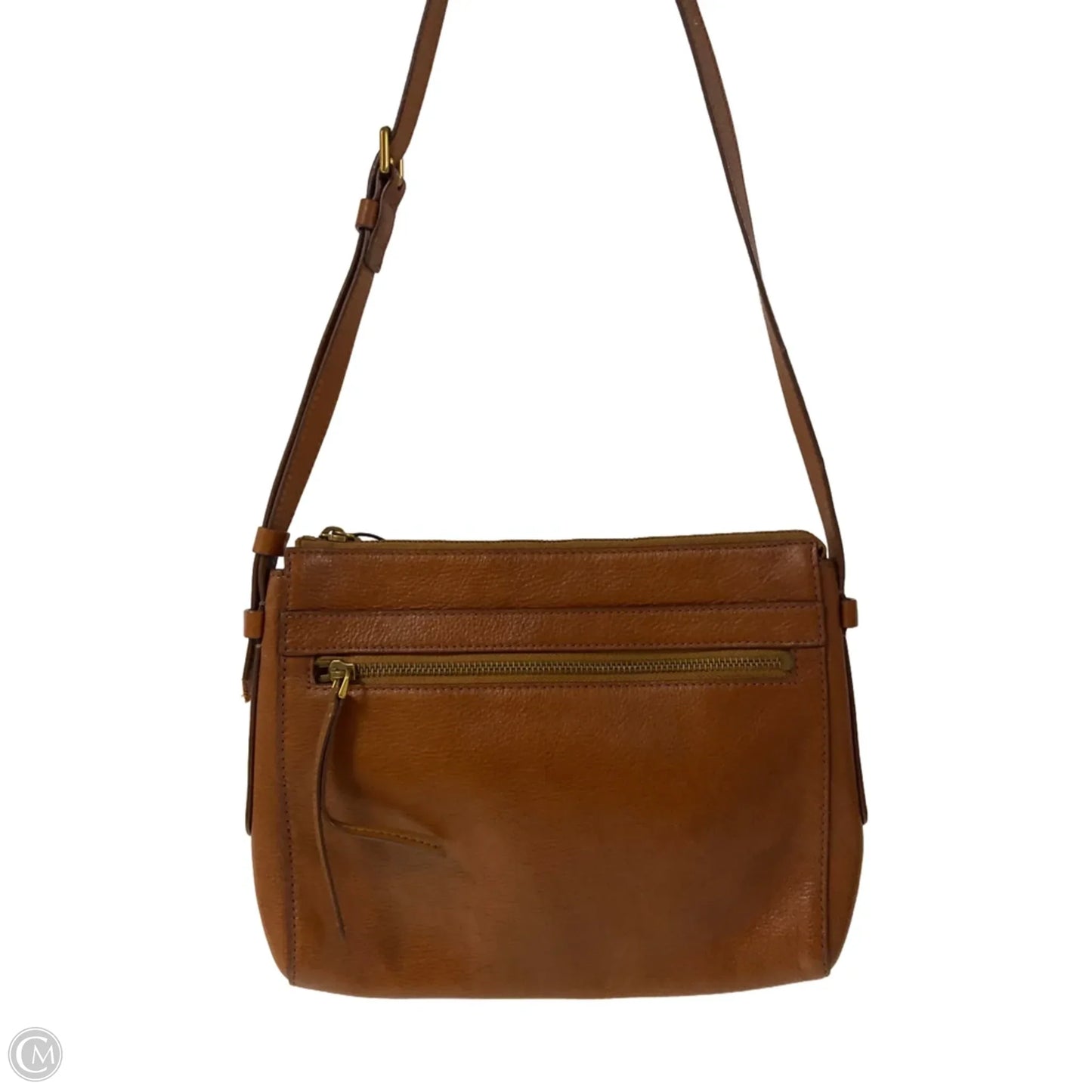 Crossbody Leather By Fossil, Size: Small