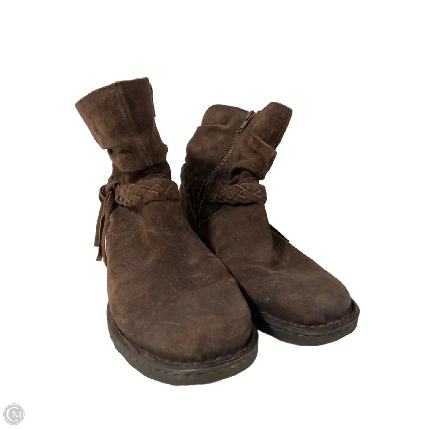 Boots Ankle Flats By Born In Brown, Size: 8.5