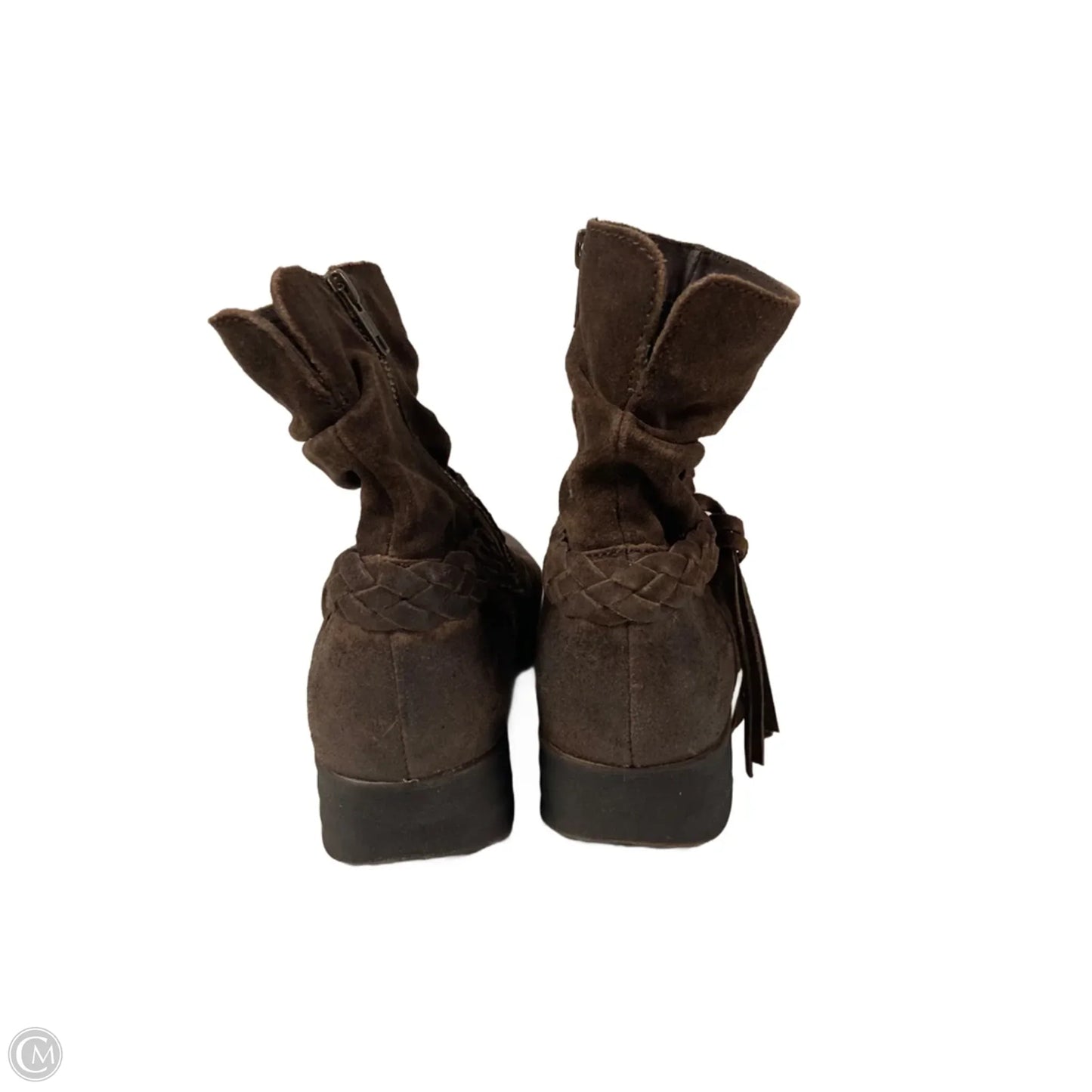 Boots Ankle Flats By Born In Brown, Size: 8.5