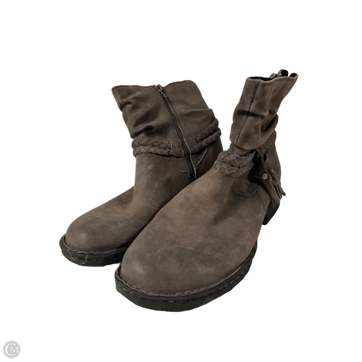 Boots Ankle Heels By Born In Grey, Size: 8.5