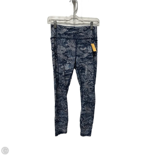 Athletic Leggings By Lululemon In Blue, Size: 8