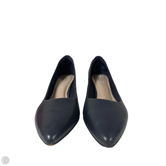 Shoes Heels Block By Clarks In Navy, Size: 9