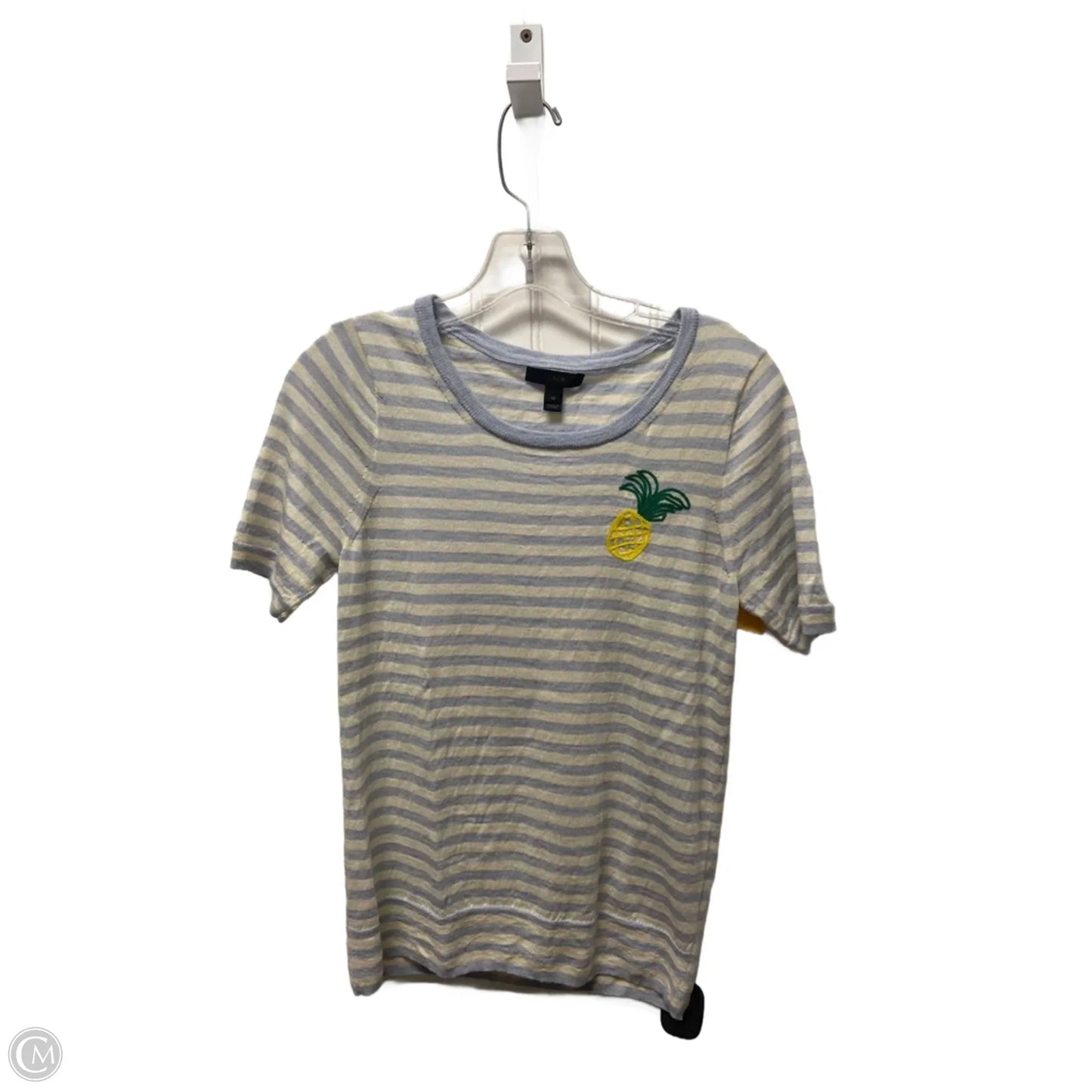 Top Short Sleeve By J. Crew In Striped Pattern, Size: M