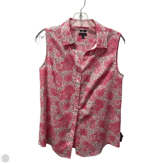 Top Sleeveless By Talbots In Paisley Print, Size: M