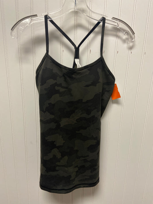 Athletic Tank Top By Lululemon In Camouflage Print, Size: M