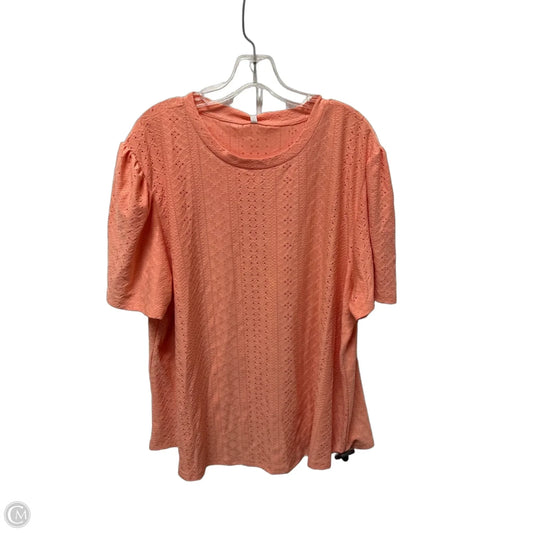 Top Short Sleeve By Clothes Mentor In Pink, Size: 3x