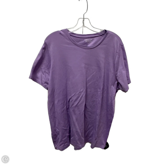Top Short Sleeve By Coldwater Creek In Purple, Size: 2x