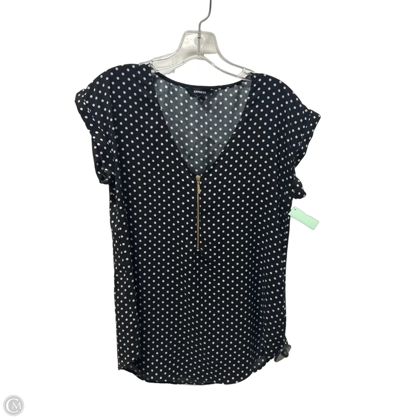 Top Sleeveless By Express In Polkadot Pattern, Size: S