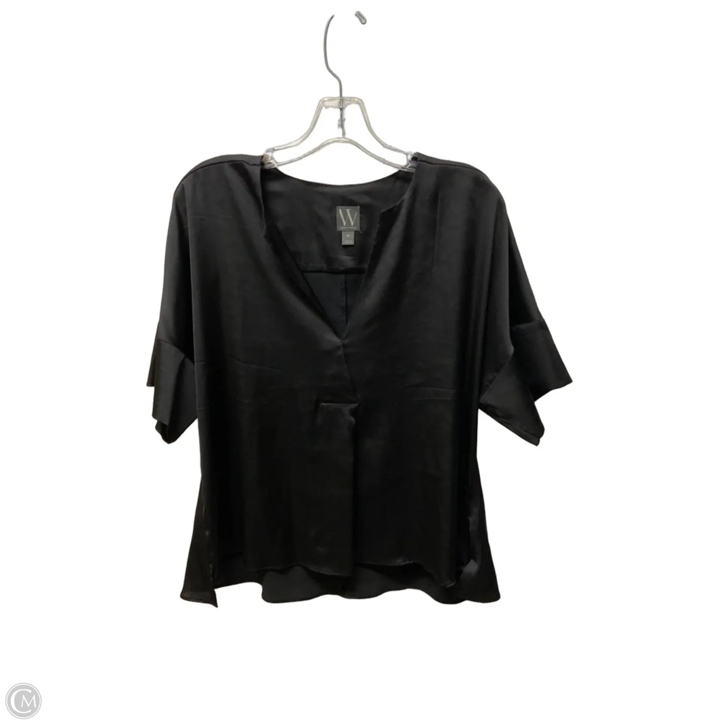 Top Short Sleeve By Worthington In Black, Size: M