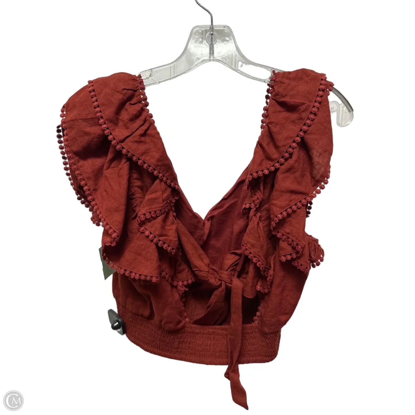 Top Sleeveless By Express In Red, Size: L