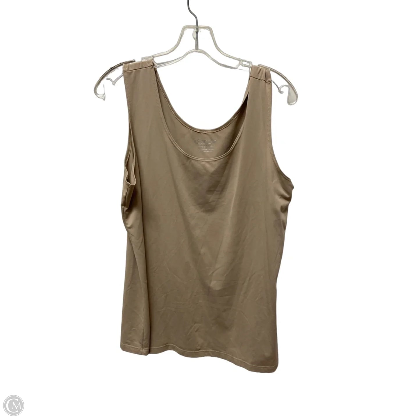 Top Sleeveless By Chicos In Beige, Size: Xl