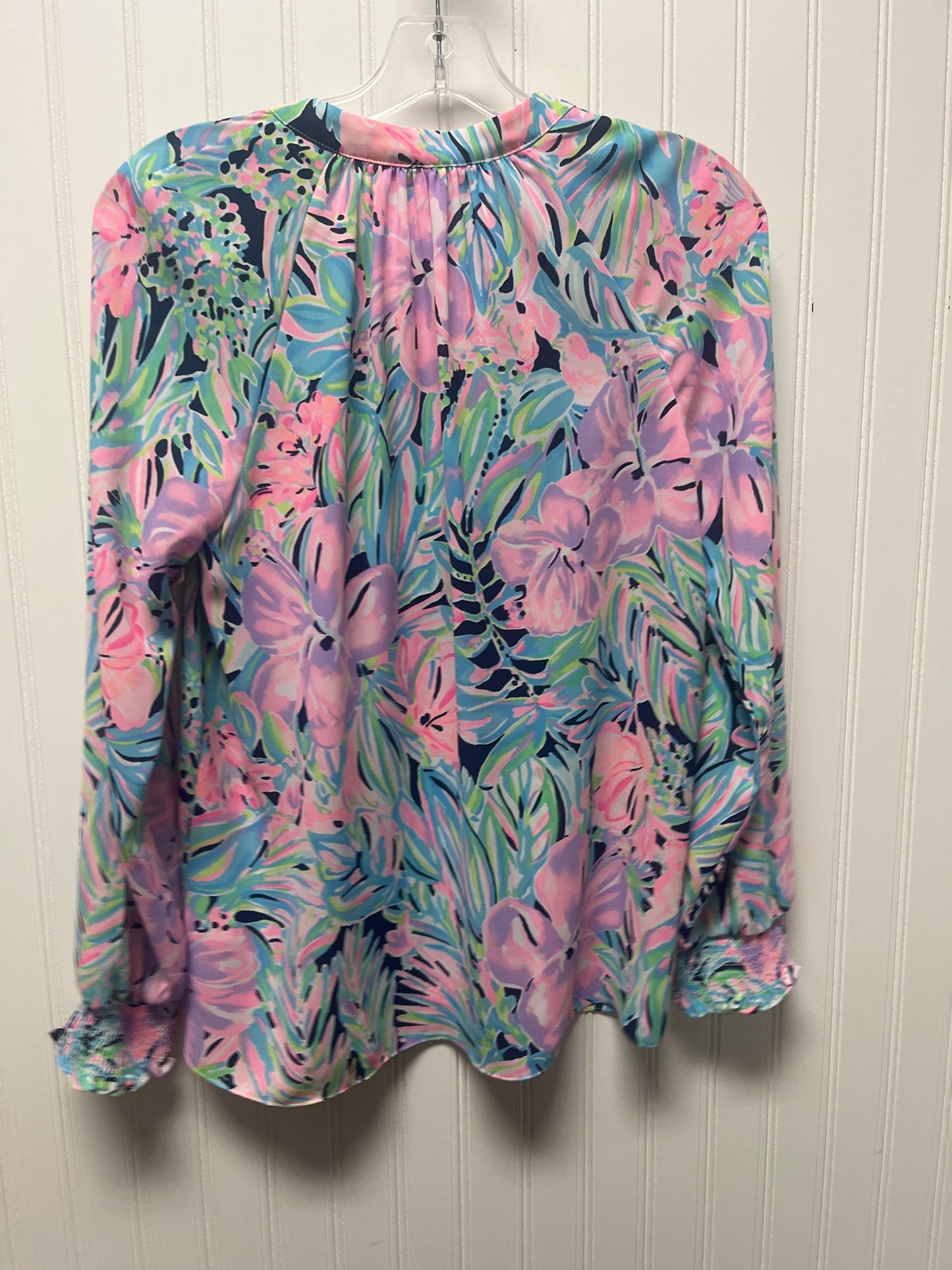 Top Long Sleeve Designer By Lilly Pulitzer In Blue, Size: Xs