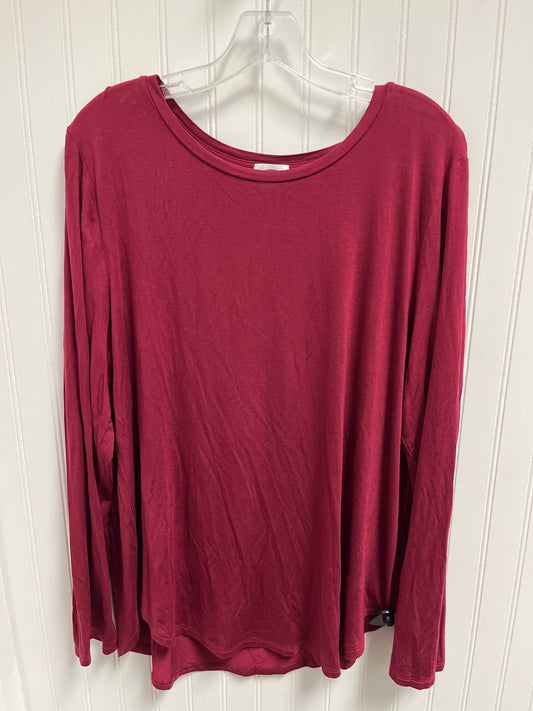 Top Long Sleeve By Old Navy In Pink, Size: 1x