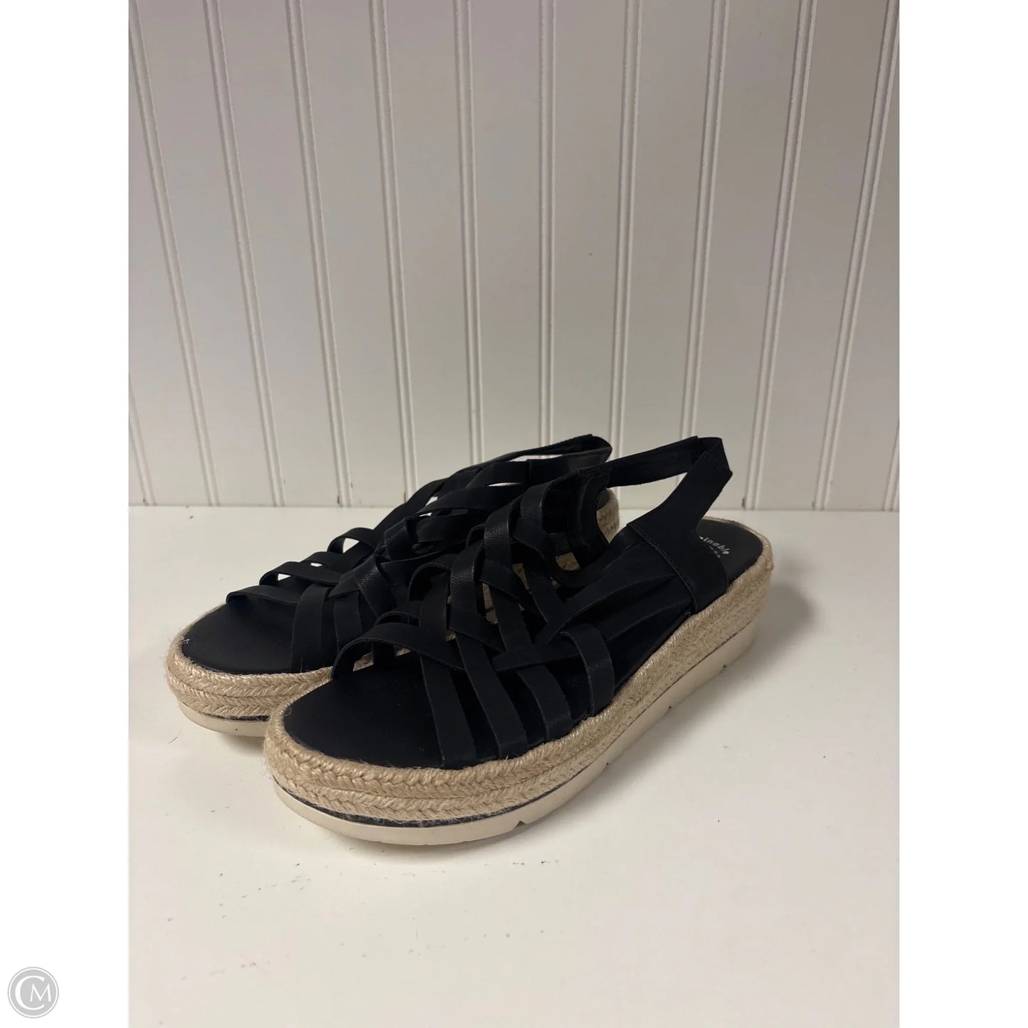 Sandals Heels Platform By Dr Scholls In Black, Size: 9.5