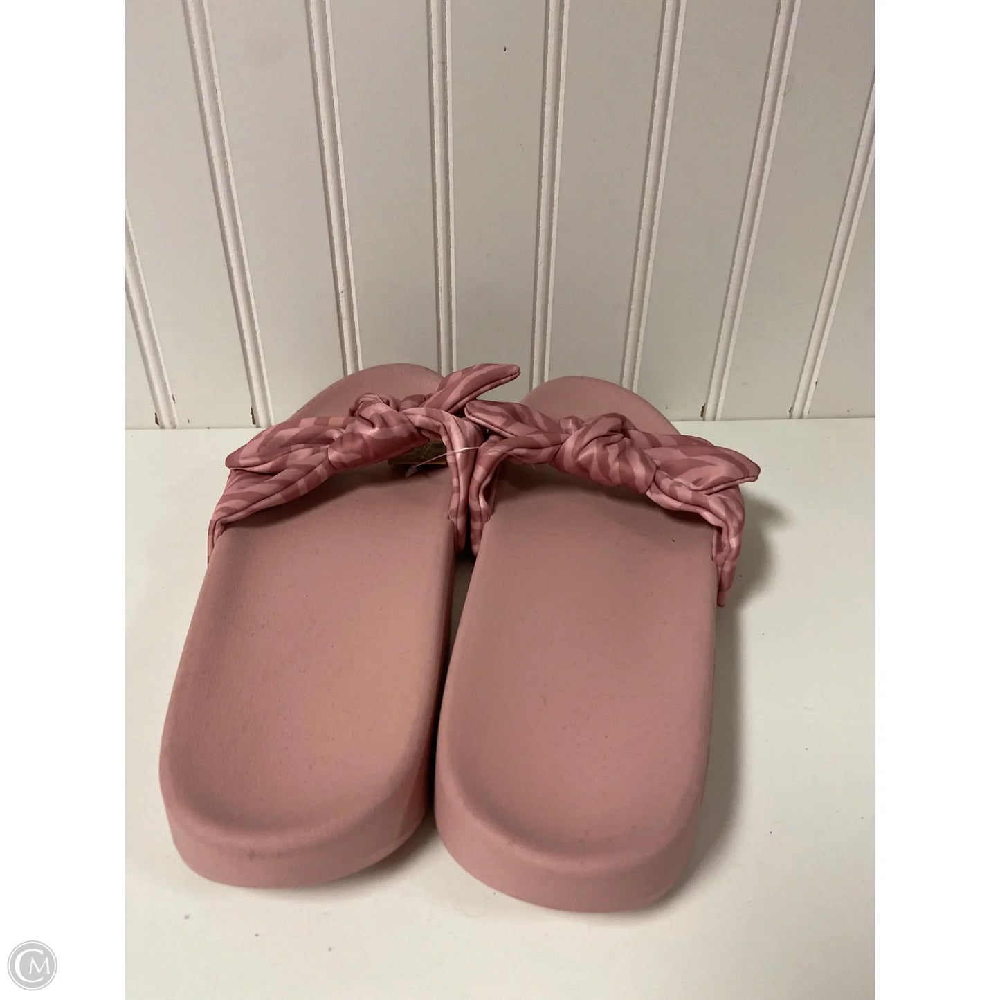 Sandals Flats By Pink In Pink, Size: 9