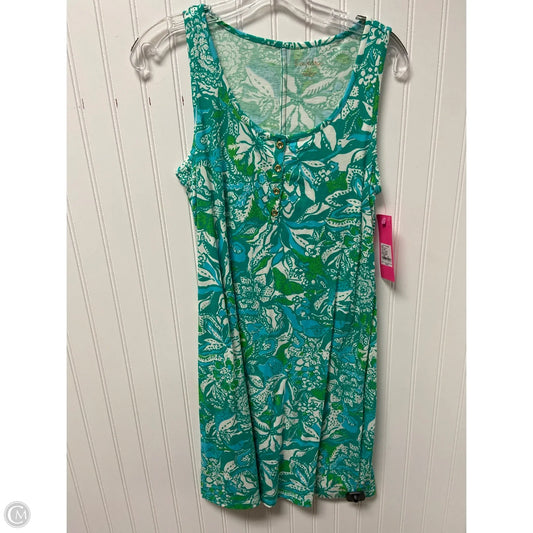 Dress Designer By Lilly Pulitzer In Green & White, Size: Xs