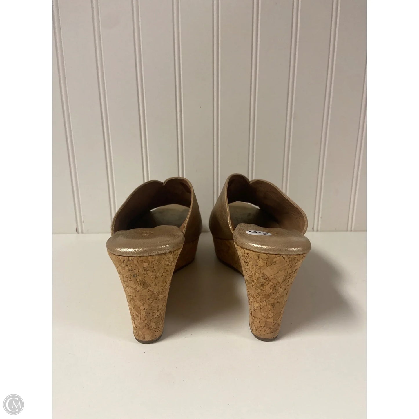 Sandals Designer By Ugg In Gold, Size: 8