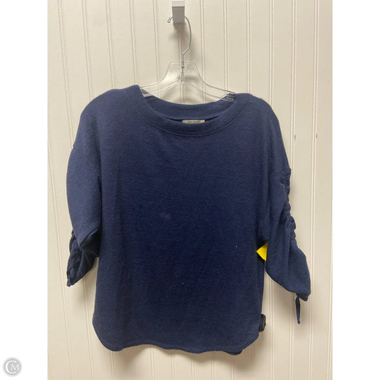 Top Long Sleeve By Max Studio In Blue, Size: Xs