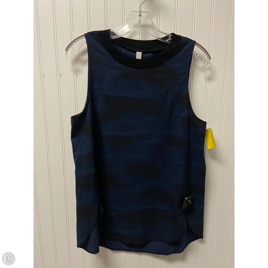 Athletic Tank Top By Athleta In Black & Blue, Size: S