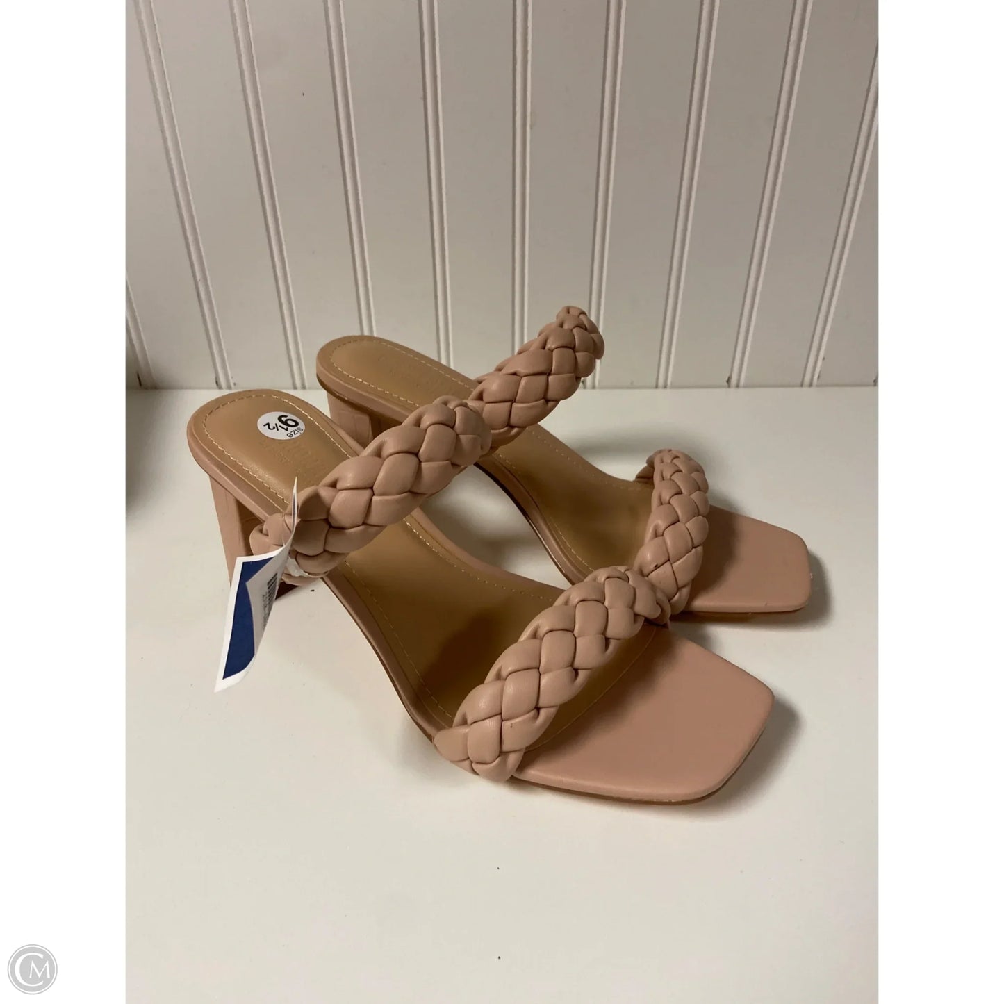Sandals Heels Block By Cushionaire In Pink, Size: 9.5
