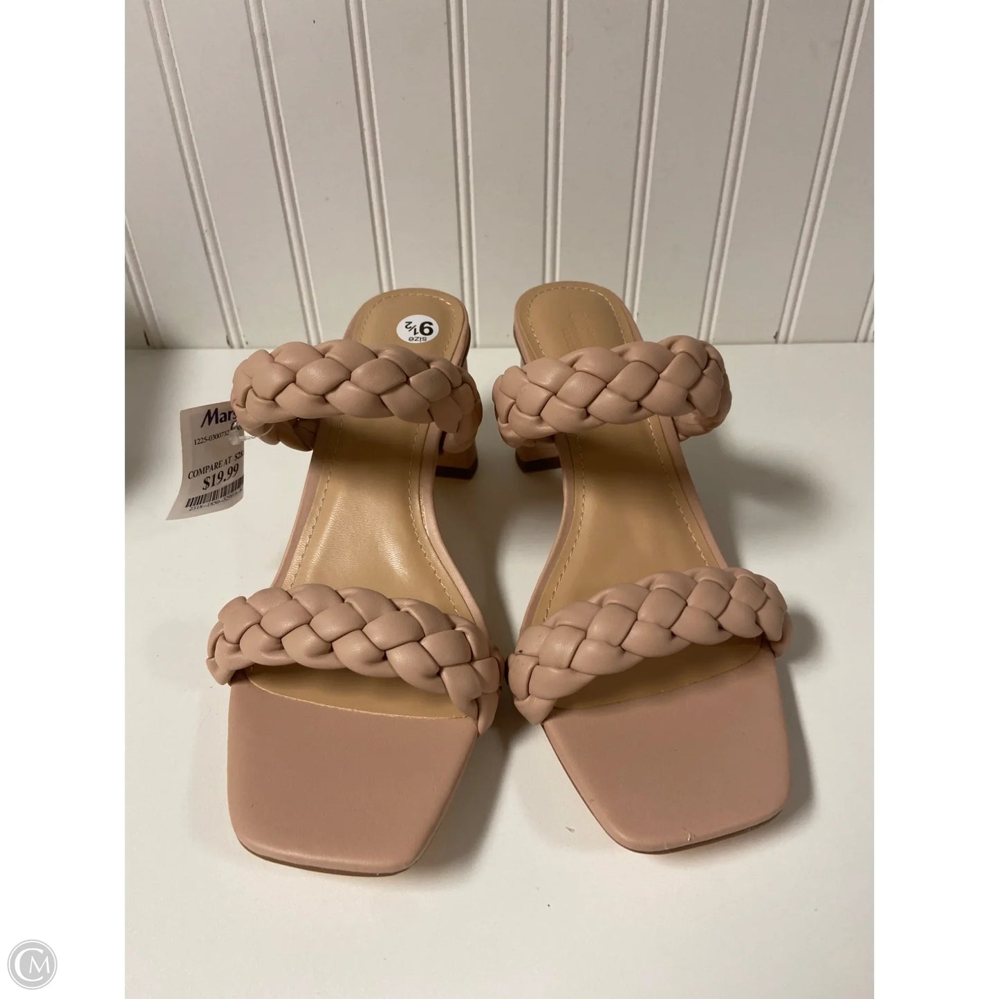 Sandals Heels Block By Cushionaire In Pink, Size: 9.5