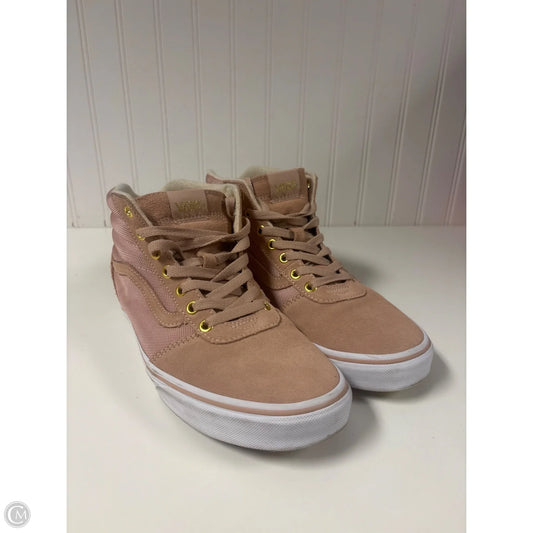 Shoes Sneakers By Vans In Peach, Size: 10