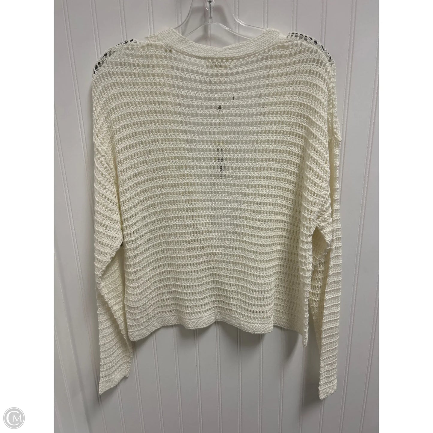 Sweater Cardigan By Max Studio In Cream, Size: S
