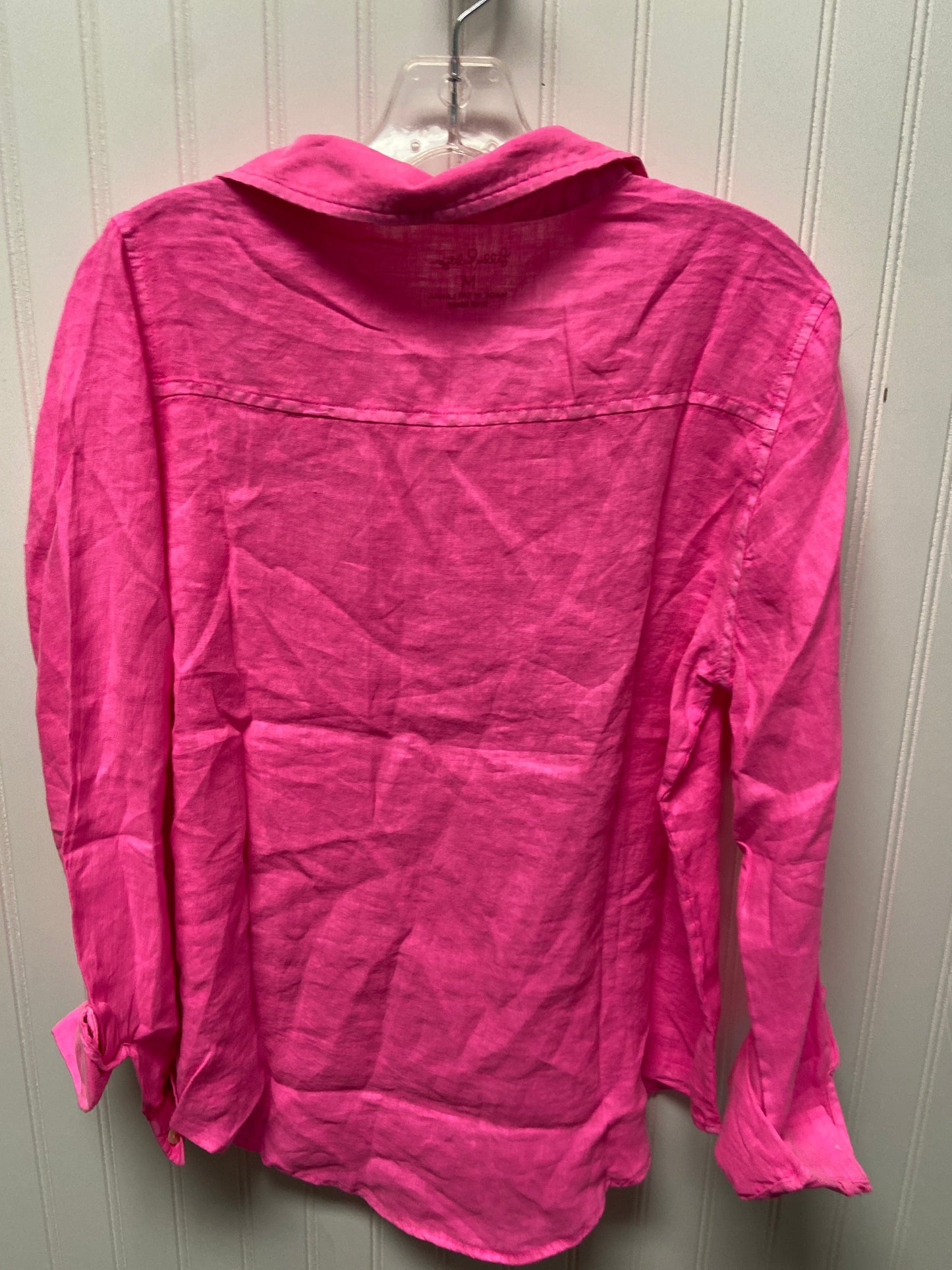 Top Long Sleeve Designer By Lilly Pulitzer In Pink, Size: M