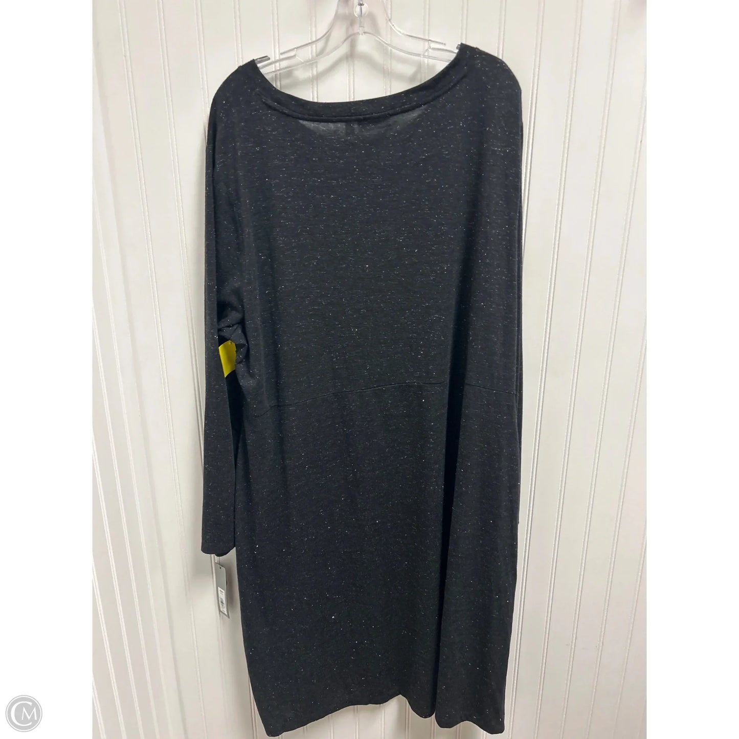 Dress Casual Midi By Apt 9 In Black, Size: 3x