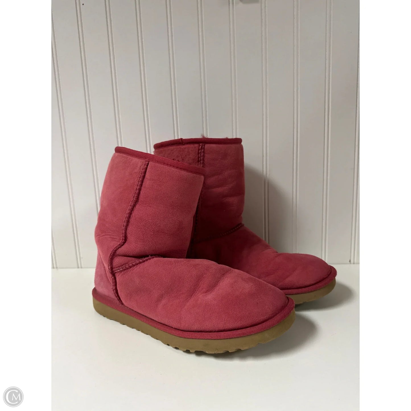 Boots Designer By Ugg In Pink, Size: 8