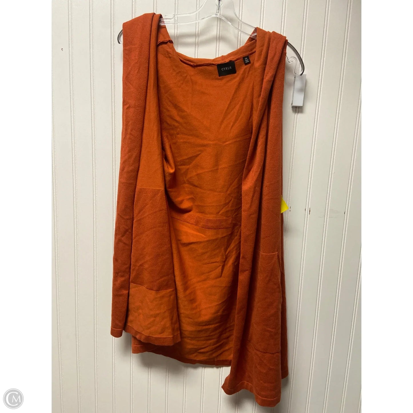 Cardigan By Cyrus In Orange, Size: 3x