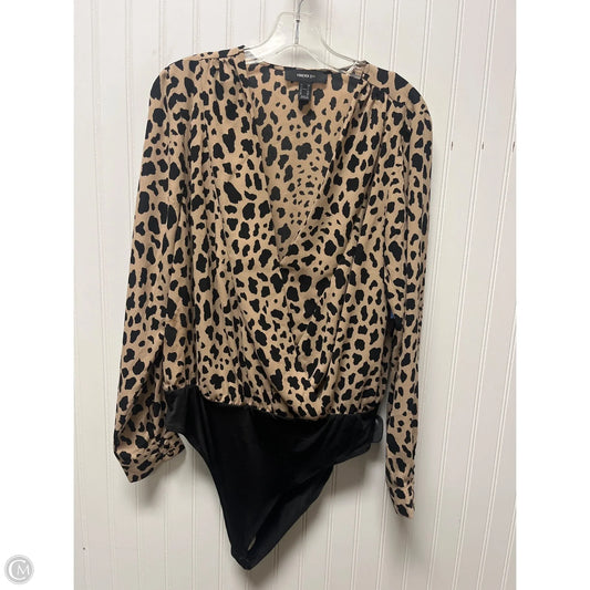 Bodysuit By Forever 21 In Animal Print, Size: 1x