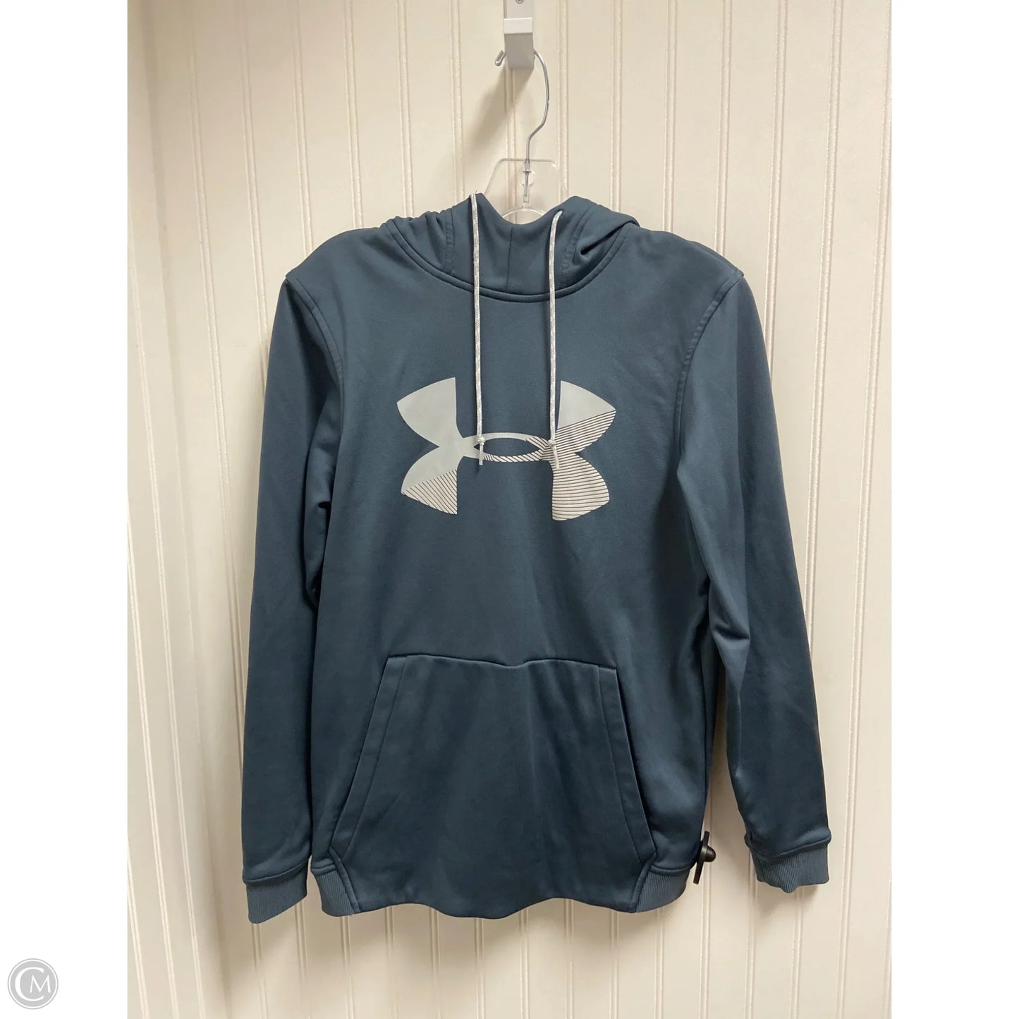 Athletic Sweatshirt Hoodie By Under Armour In Blue, Size: S