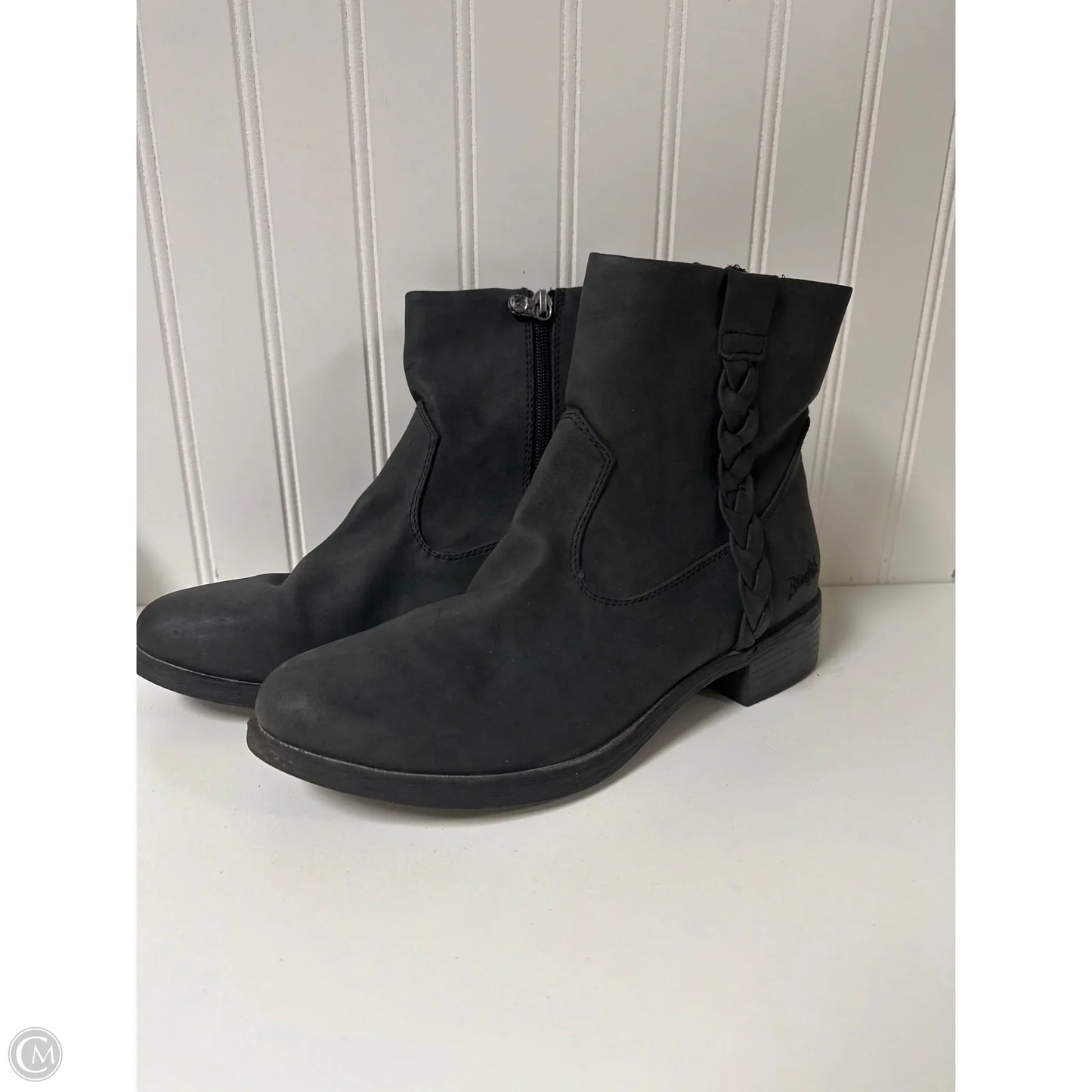 Boots Ankle Heels By Blowfish In Grey, Size: 9.5