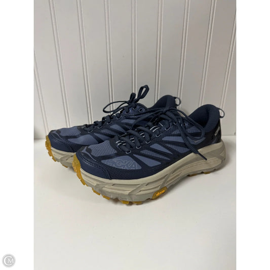 Shoes Athletic By Hoka In Blue & Tan, Size: 7