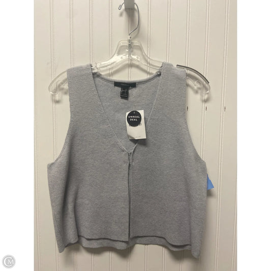 Vest Sweater By Forever 21 In Blue, Size: L