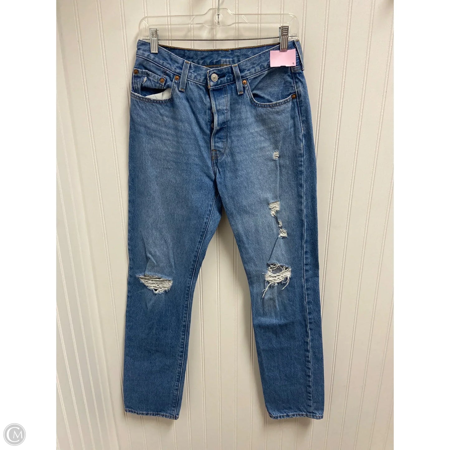 Jeans Straight By Levis In Blue Denim, Size: 6