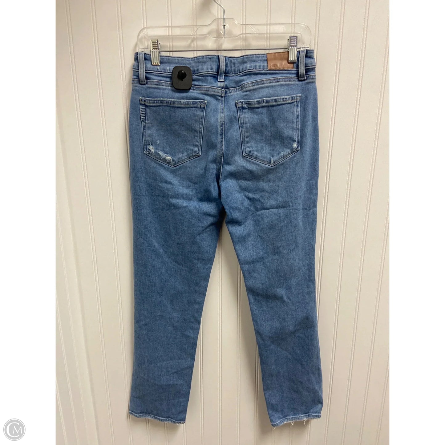 Jeans Straight By Paige In Blue Denim, Size: 6