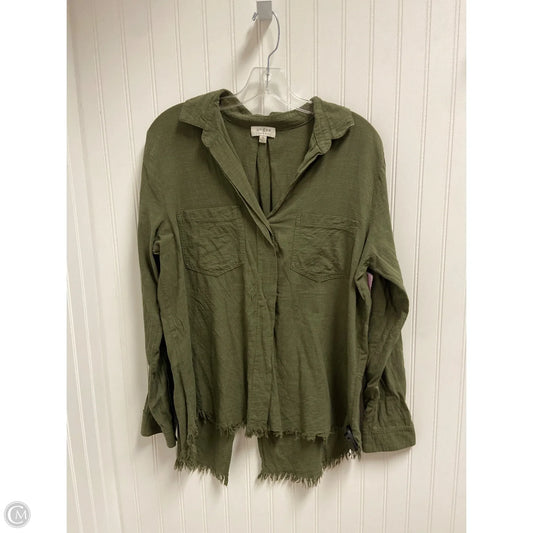Top Long Sleeve By Umgee In Green, Size: M