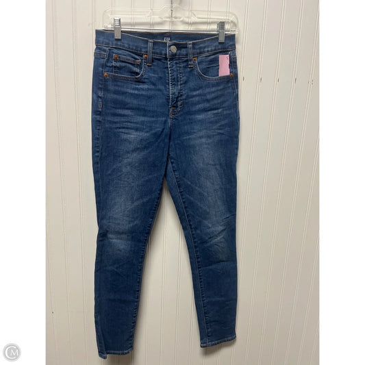 Jeans Skinny By Gap In Blue Denim, Size: 6