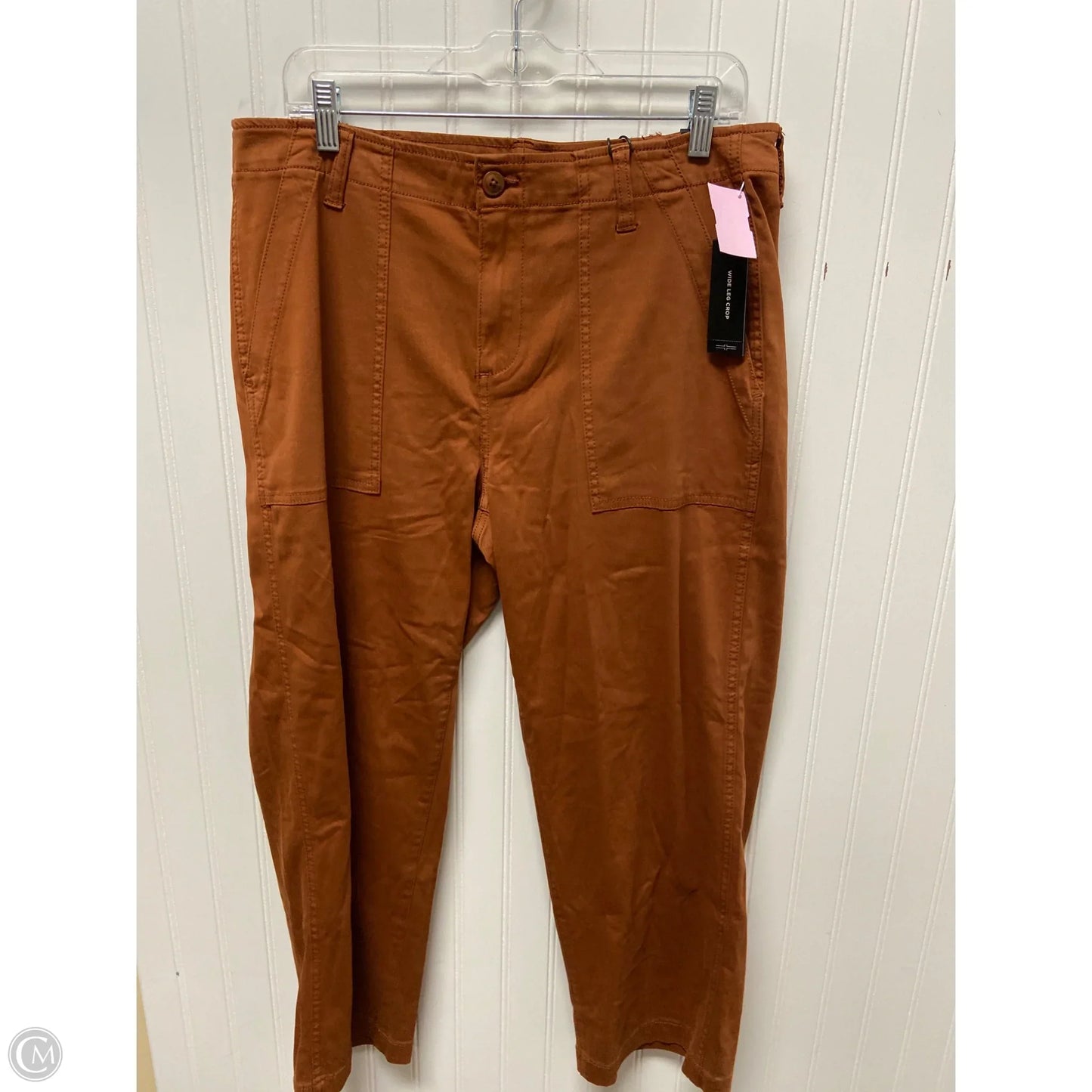 Pants Wide Leg By Liverpool In Brown, Size: 14