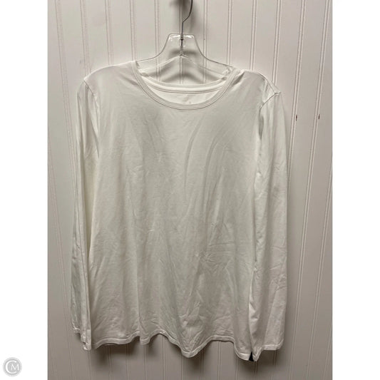 Top Long Sleeve Basic By Pure Jill In White, Size: L