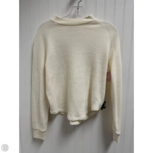 Top Long Sleeve By Madewell In Cream, Size: S