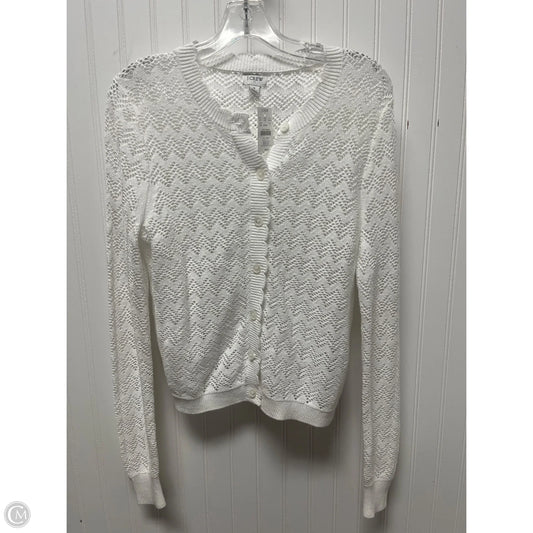 Sweater Cardigan By J. Crew In White, Size: S