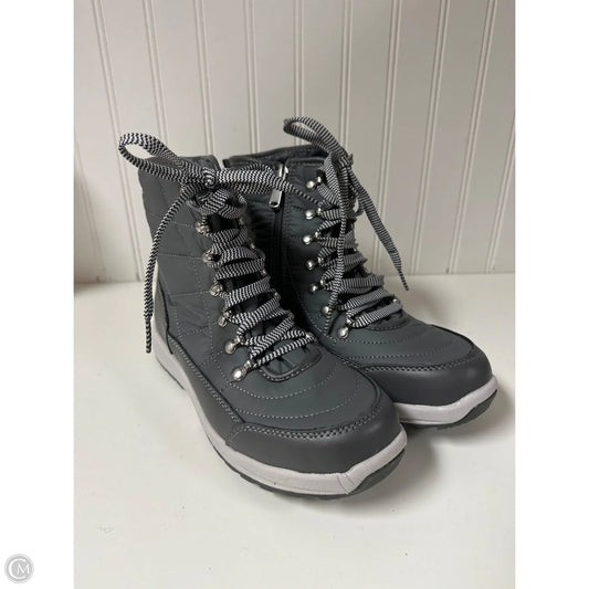 Boots Snow By Weatherproof In Grey, Size: 8