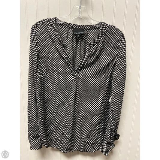 Top Long Sleeve By Cynthia Rowley In Black & White, Size: M
