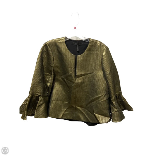Top Long Sleeve By Bcbgmaxazria In Gold, Size: M