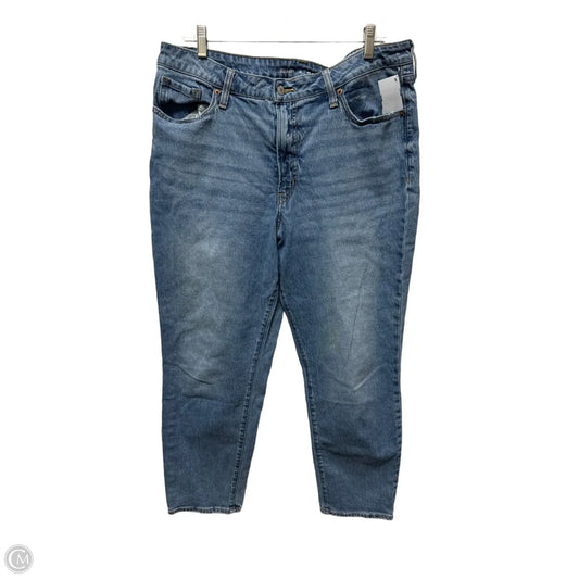 Jeans Straight By Old Navy In Blue Denim, Size: 16