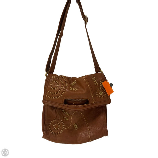Crossbody Leather By Lucky Brand, Size: Medium