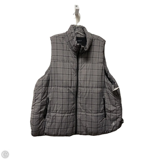 Vest Puffer & Quilted By Torrid In Black & Grey, Size: 4x